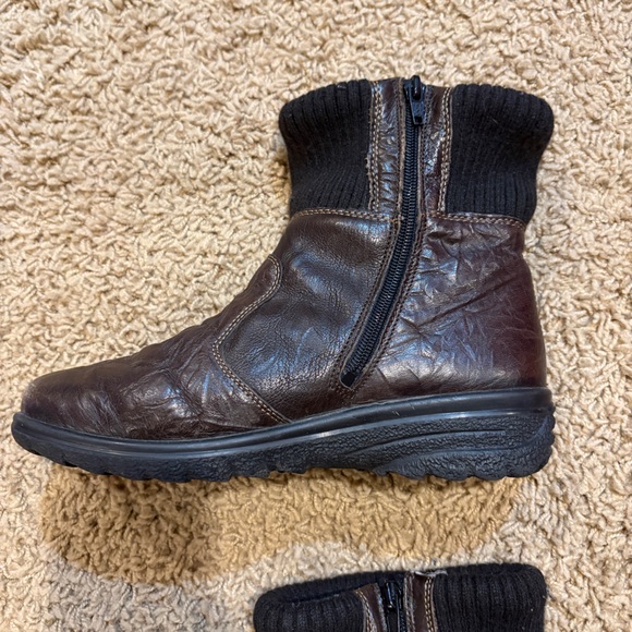 Rieker Tex Women’s Brown Leather Boots Size 37 (US 6) - Picture 10 of 10
